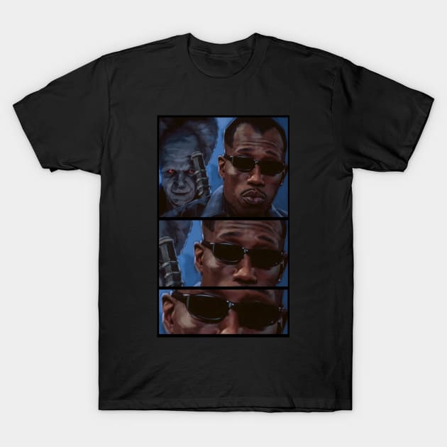 Blade vs dracula bram stoker T-Shirt by vanpaul54